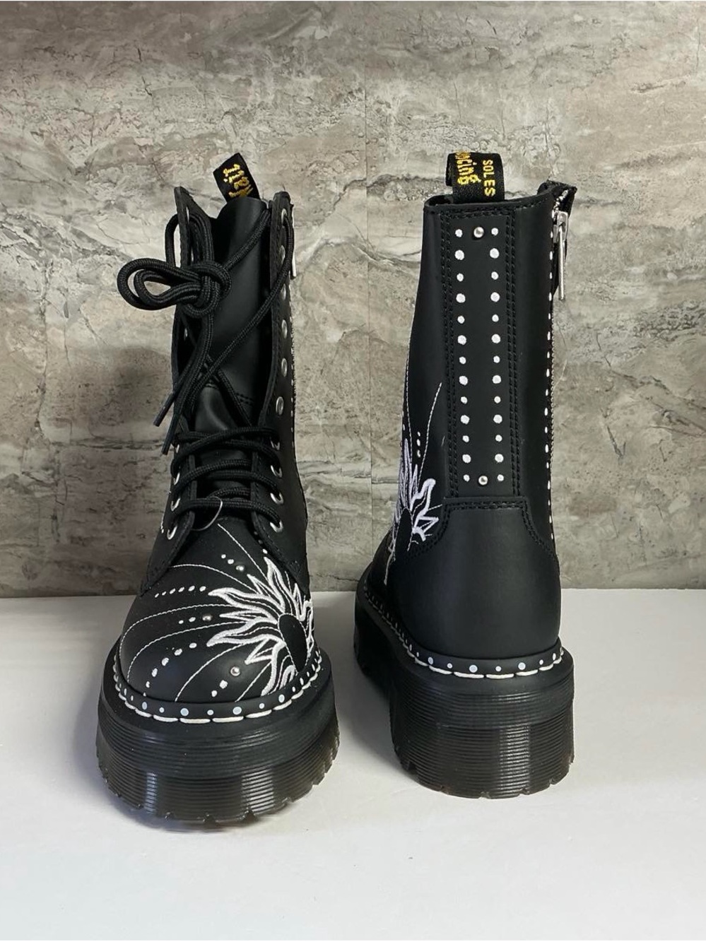Dr. Martens 1460 SOLAR FLARE RECLAIMED LEATHER BOOTS - Picture 12 of 13